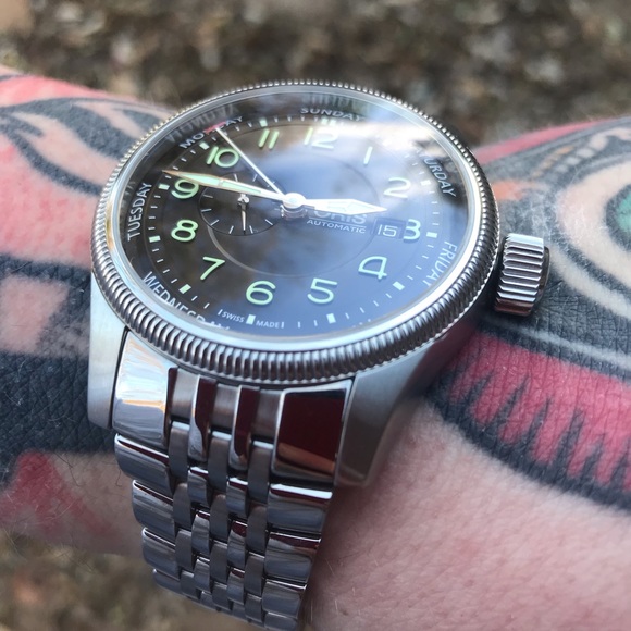 (Sold) Oris big crown small second hand - Picture 2 of 3